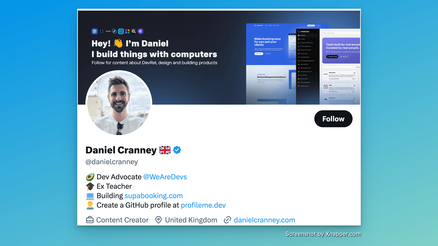 WeAreDevelopers portfolio feature