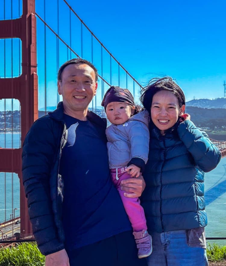 Tim's wedding photo showing a special moment with his wife