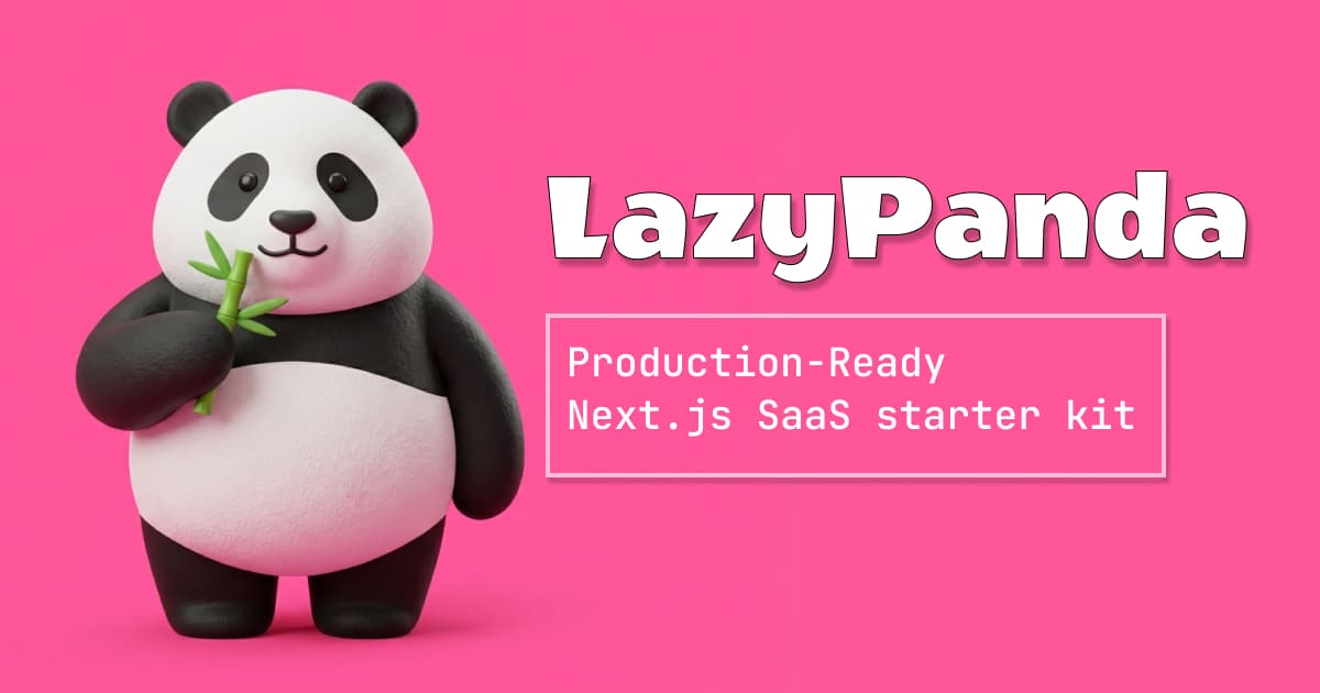 Production-ready Next.js SAAS starter kit