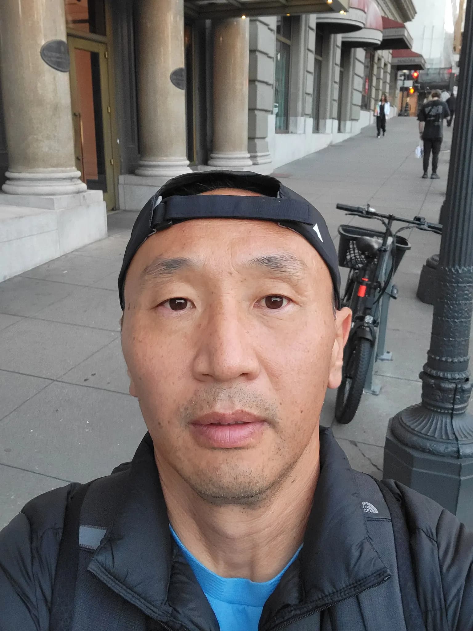 Tim wearing a Next.js hat on the way to Next.js Night