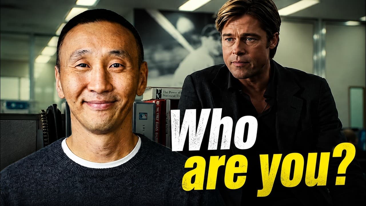 Thumbnail for my Who are you? promo video, with my portrait and bold white and yellow text