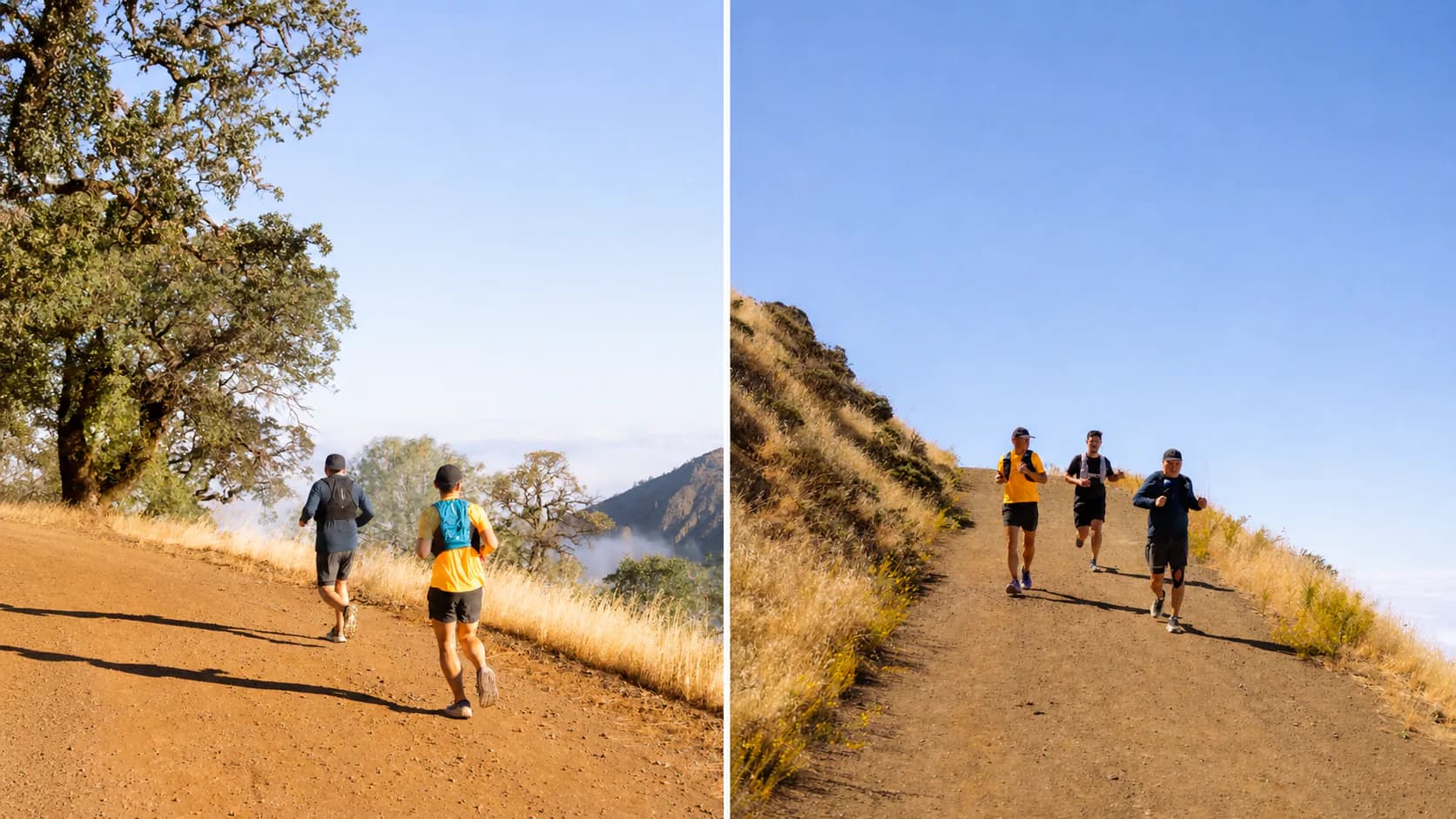 Iron Horse Run Club members running the trails of Mount Diablo