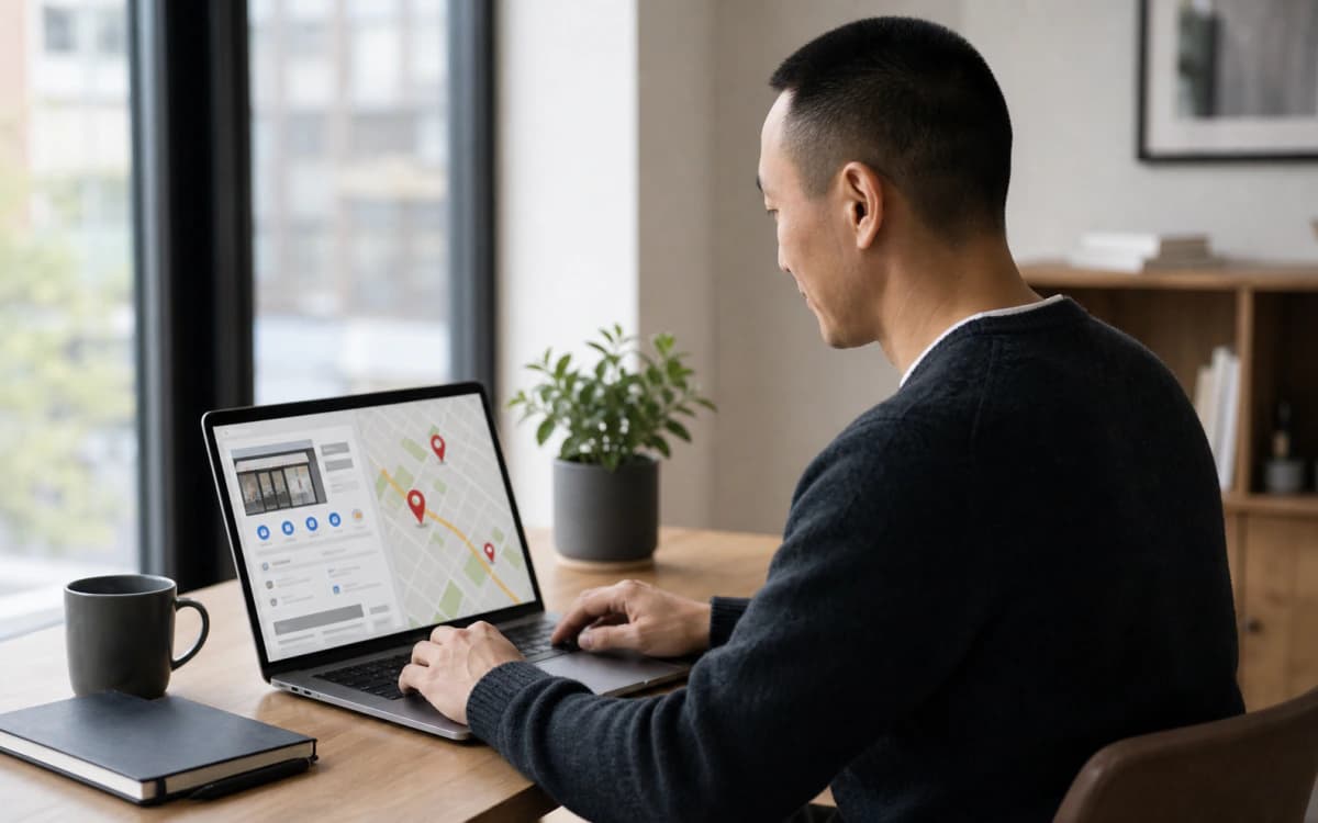 Tim improving local search signals on a laptop