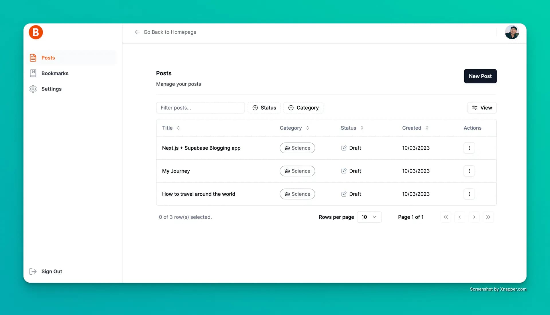 Project
Backend
