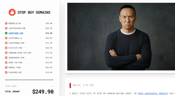 Stop Buy Domain - You Stupid